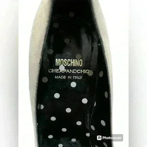 Moschino Cheap and Chic Beige Suede Stiletto/Pump Heels Size 7.5